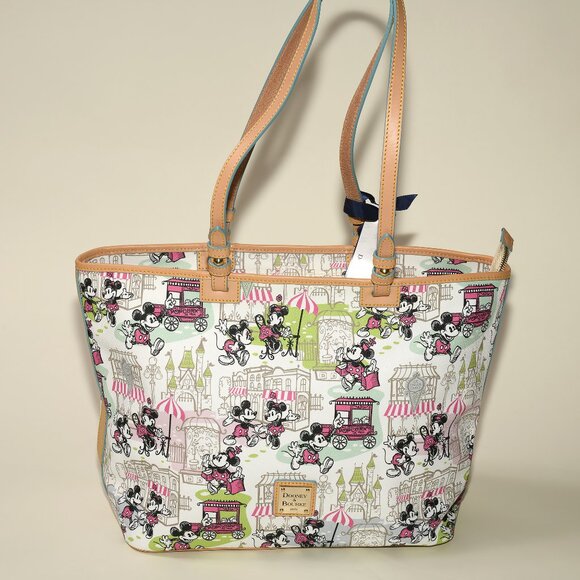 Disney Parks Minnie & Mickey Dooney & Bourke Tote Bag NWT - Picture 1 of 3
